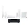Домашний кинотеатр 5.1 KEF T301/T101 WHITE + AV-ресивер Onkyo TX-NR696 B M3